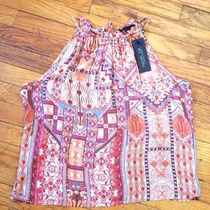 Rachel Zoe flowy boho tank top